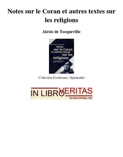 Notes sur le Coran et autres textes sur les religions