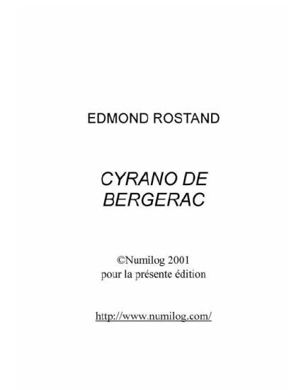 Cyrano de Bergerac