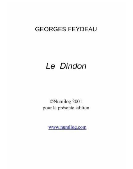 Le Dindon